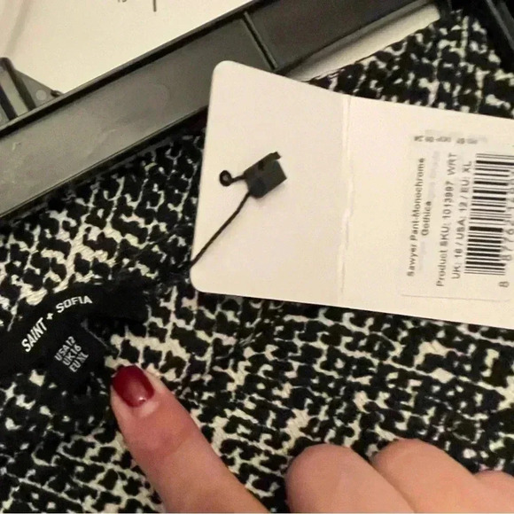 Saint + Sofia Sawyer wide leg pants size 12 NWT - Picture 6 of 6